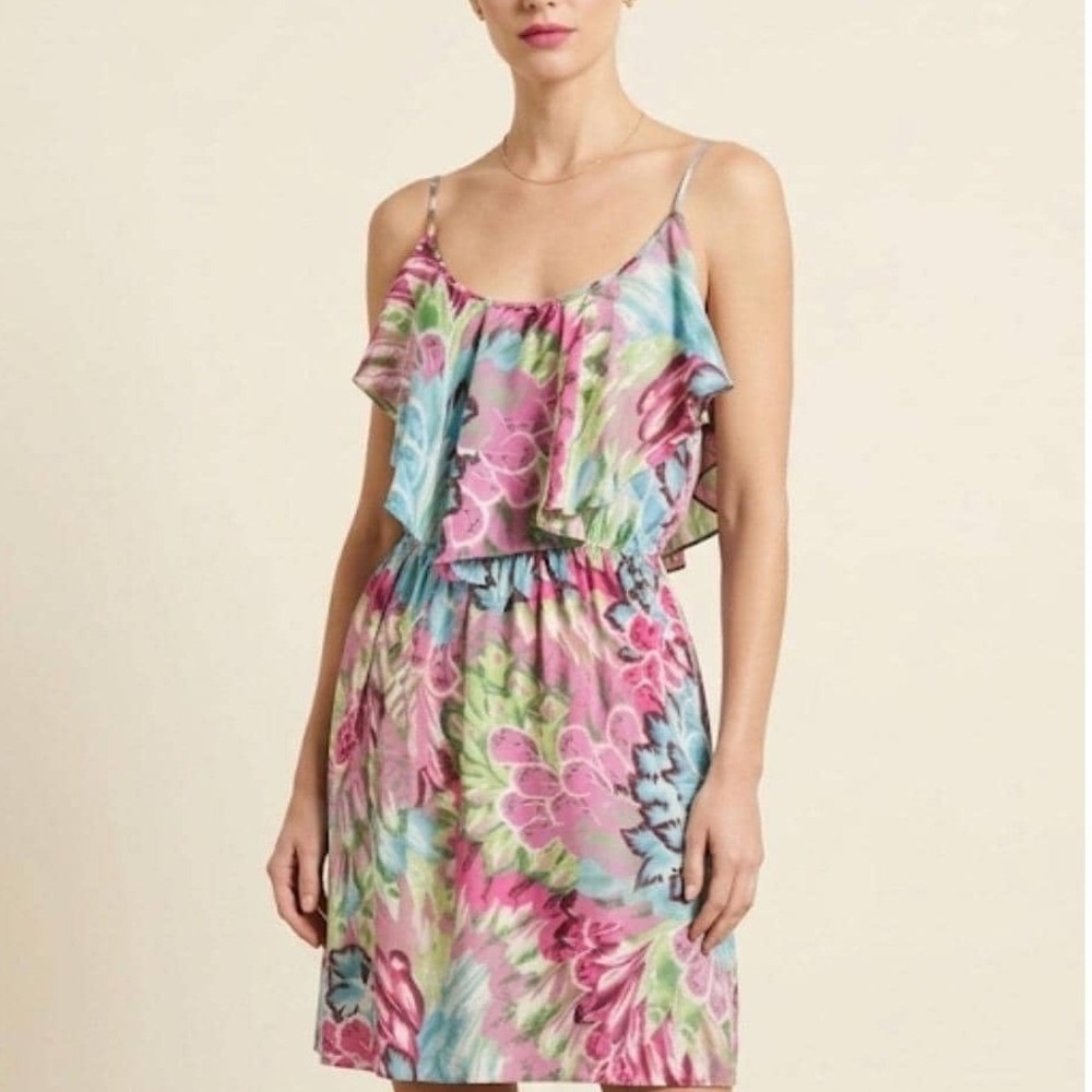 Silk Floral Mini‎ Dress - Laundry by Shelli Segal
